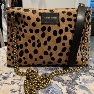 Parker Thatch Leopard Bella Clutch